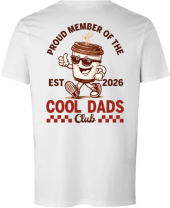 Proud Member Of The Cool Dads Club T-shirt Hvid
