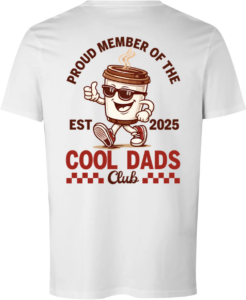 Proud Member of the Cool Dads Club T-shirt – 2025 Hvid