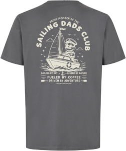Sailing Dads Club T-shirt Silver grey