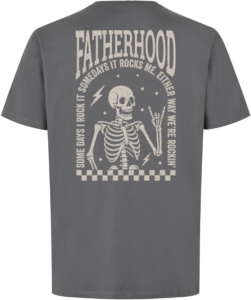 Fatherhood Rock T-shirt Silver grey