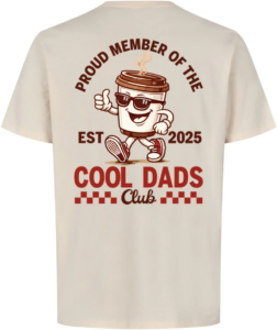 Proud Member of the Cool Dads Club T-shirt – 2025 Off White