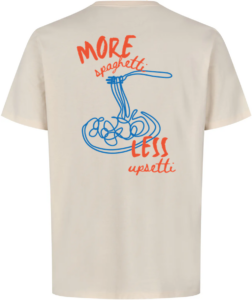 More Spaghetti – Less Upsetti T-shirt Off White