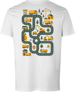 Tired Dad – Roadworks T-shirt Hvid
