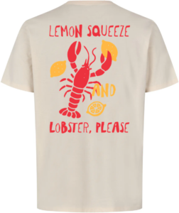 Lemon Squeeze, Lobster Please T-shirt Off White