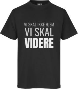 Vi Skal Videre T-Shirt Sort