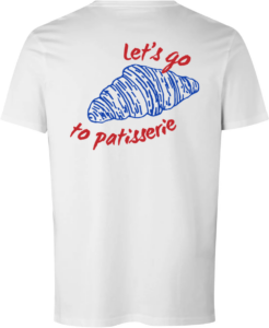 Let’s Go To Patisserie T-shirt Hvid