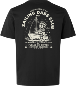 Sailing Dads Club T-shirt Sort