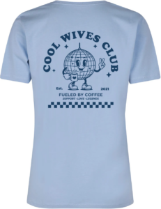 Cool Wives Club T-shirt Lys blå