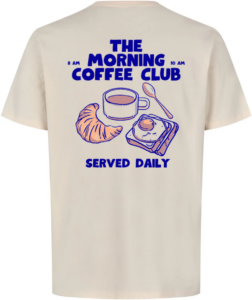 Morning Coffee Club T-shirt Off White
