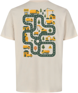 Tired Dad – Roadworks T-shirt Off White