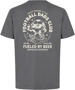 Football Dads Club T-shirt Silver grey