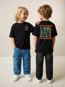 Cool Kids Club Smiley T-shirt Sort