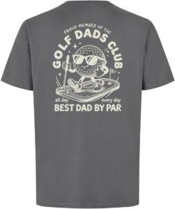 Golf Dads Club T-shirt Silver grey