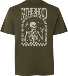 Fatherhood Rock T-shirt Oliven