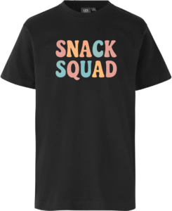 Snack Squad T-shirt | Børn Sort