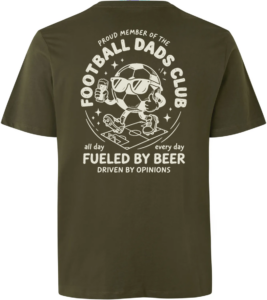 Football Dads Club T-shirt Oliven