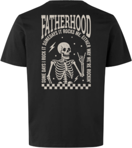Fatherhood Rock T-shirt Sort