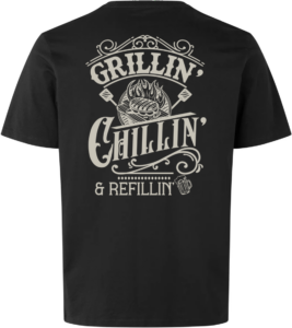 Grillin Chillin Refillin T-shirt Sort