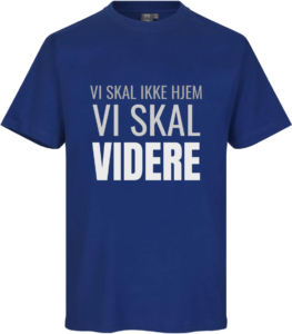 Vi Skal Videre T-Shirt Kongeblå