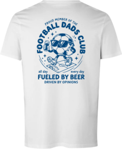 Football Dads Club T-shirt Hvid