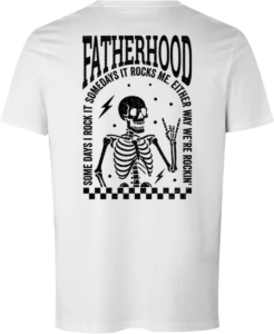 Fatherhood Rock T-shirt Hvid