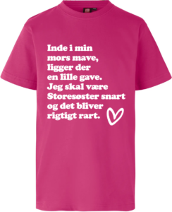 En Lille Gave – Storesøster | T-shirt Pink