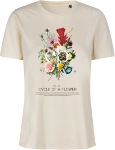 Cycle of a Flower T-shirt | Dame Off White