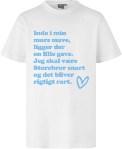 En Lille Gave – Storebror | T-shirt Hvid