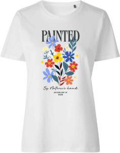 Painted by Nature’s Hand T-shirt Hvid