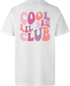 Cool Lil Sis Club | T-shirt Hvid