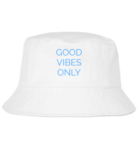 Good Vibes Only Bøllehat Hvid