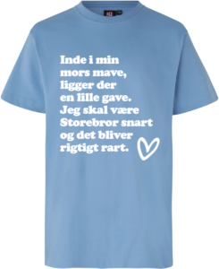 En Lille Gave – Storebror | T-shirt Lys blå