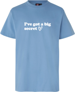I’ve Got A Big Secret – Brother | T-shirt Lys blå