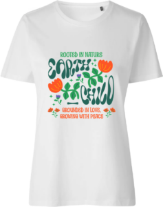 Earth Child T-shirt | Dame Hvid