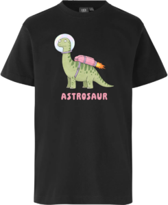 Astrosaur T-shirt | Børn Sort