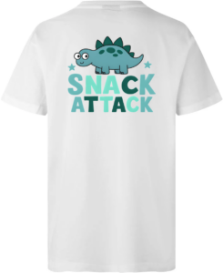 Snack Attack Dino T-shirt Hvid