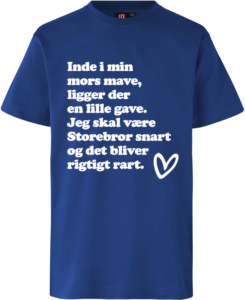 En Lille Gave – Storebror | T-shirt Kongeblå