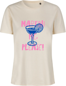 Martini Me, Please T-shirt Off White