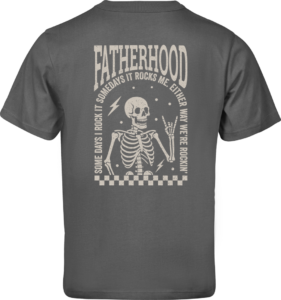 Fatherhood Rocks T-shirt Powder Grey