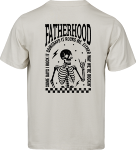 Fatherhood Rocks T-shirt Cement