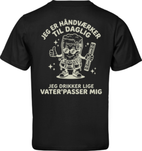 Håndværker Vater’passer – Loose Fit T-shirt Sort