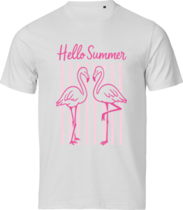 Hello Summer T-shirt Hvid