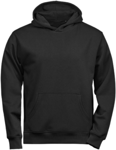 Hooded Sweatshirt | Økologisk | Børn Sort