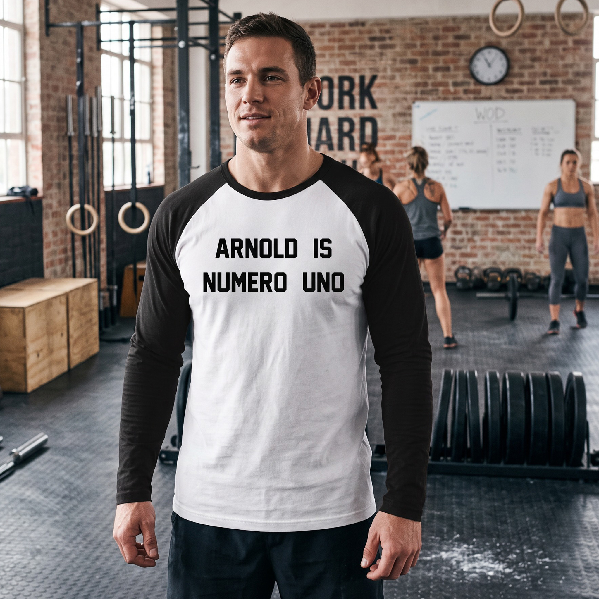 Arnold Is Numero Uno | Langrmet T-shirt - XS