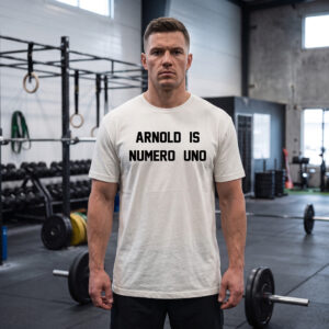 Arnold Is Numero Uno | Loose Fit T-shirt Hvid