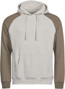 Two-tone Hooded Sweatshirt | Økologisk Cement/Clay
