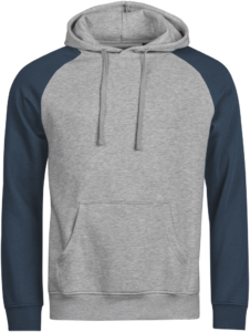 Two-tone Hooded Sweatshirt | Økologisk Heather/Ink
