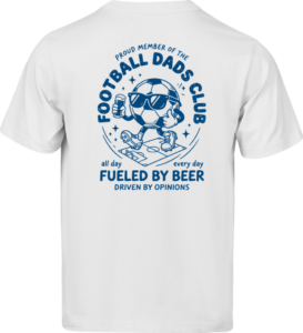 Football Dads Club Loose Fit T-shirt Hvid