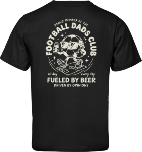 Football Dads Club Loose Fit T-shirt Sort