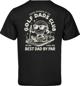 Golf Dads Club Loose Fit T-shirt Sort